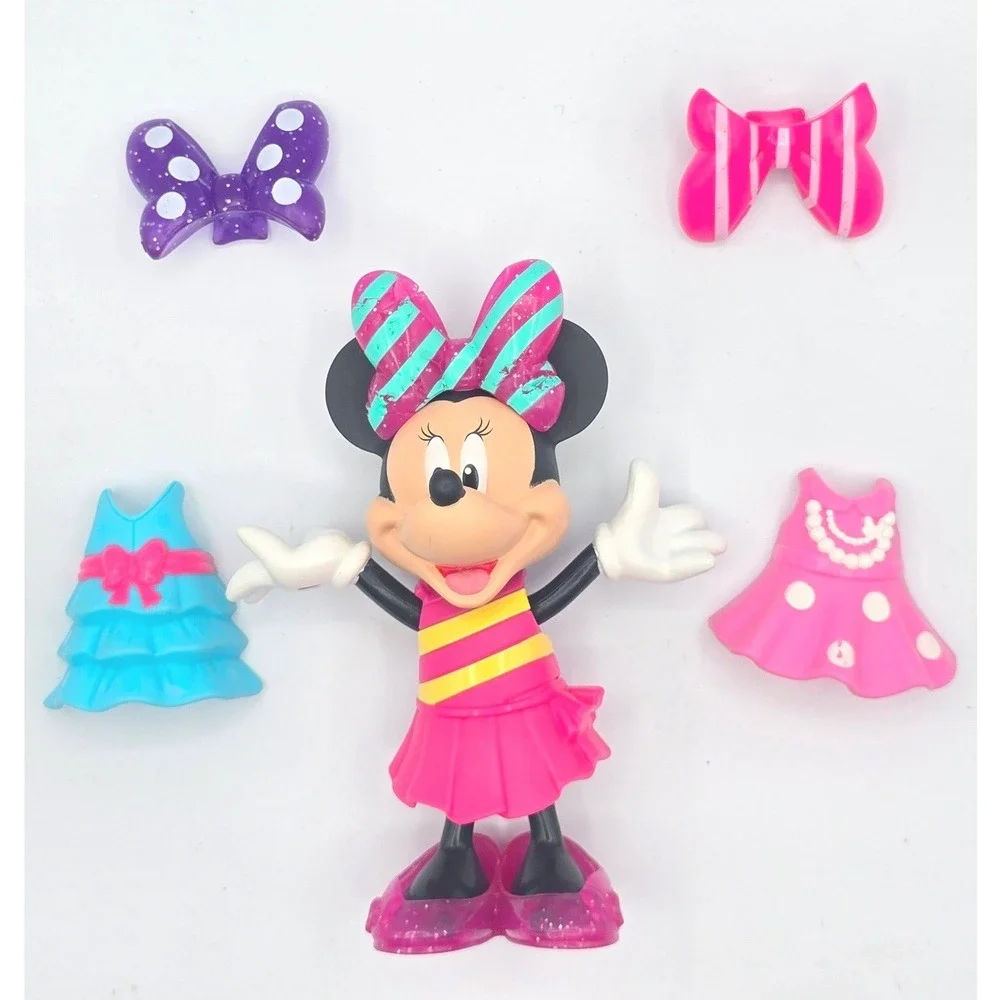 Disney Minnie Mouse Snap n Style Mattel 2011 Figure Outfits Accessories Set